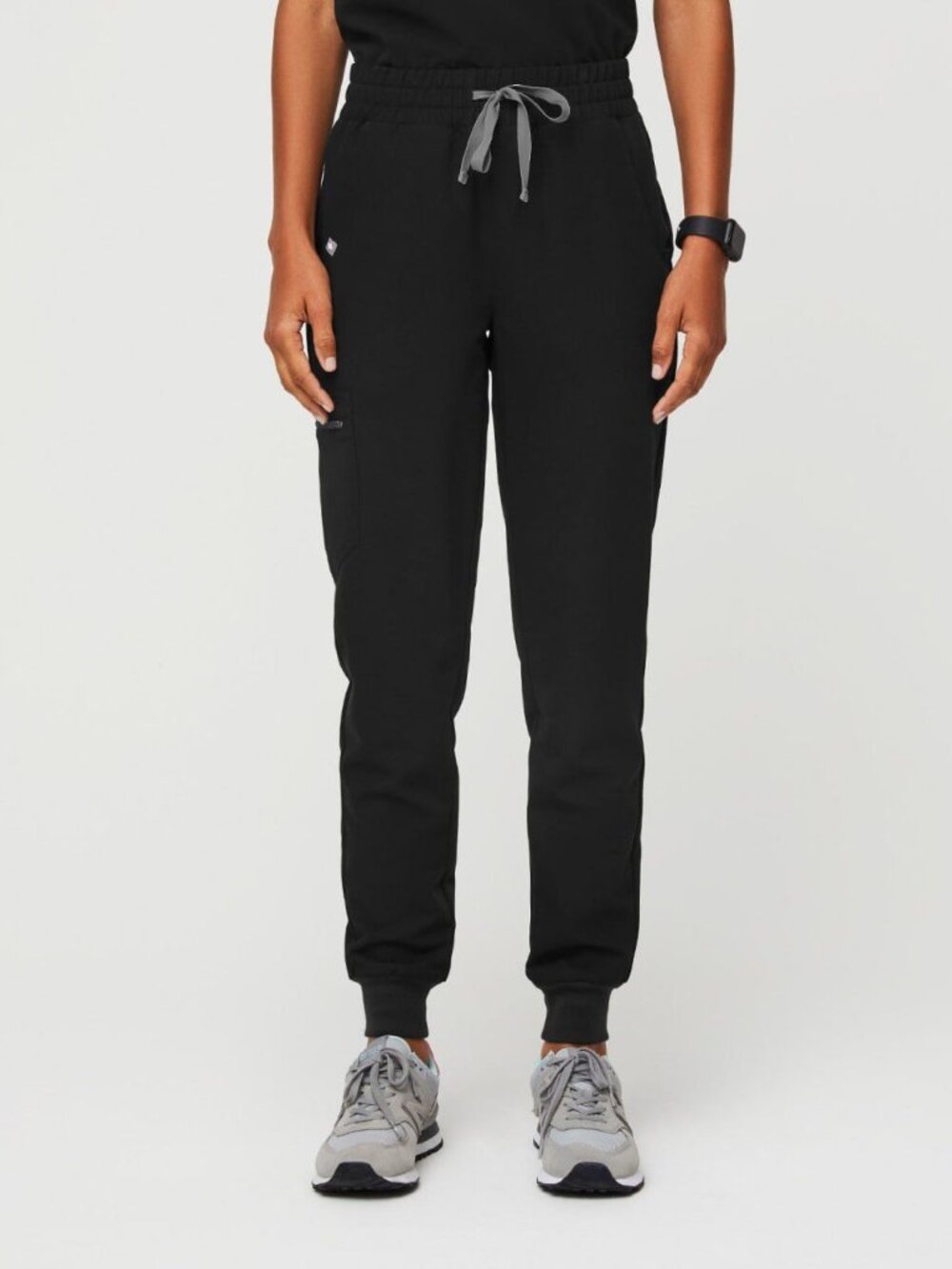 FIGS Black Zamora Jogger Scrub Pants Women’s Regular Small High Waisted
